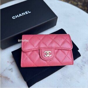 Chanel Caviar Classic Flap Card Holder Wallet